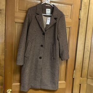 A&F Women’s Wool-Blend Dad Coat, Medium